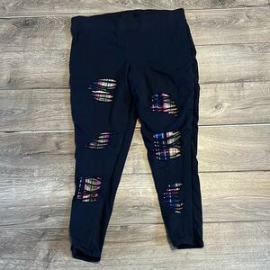 Torrid Full Length Signature Waist Split Backed Legging Plaid Leggings Size 3